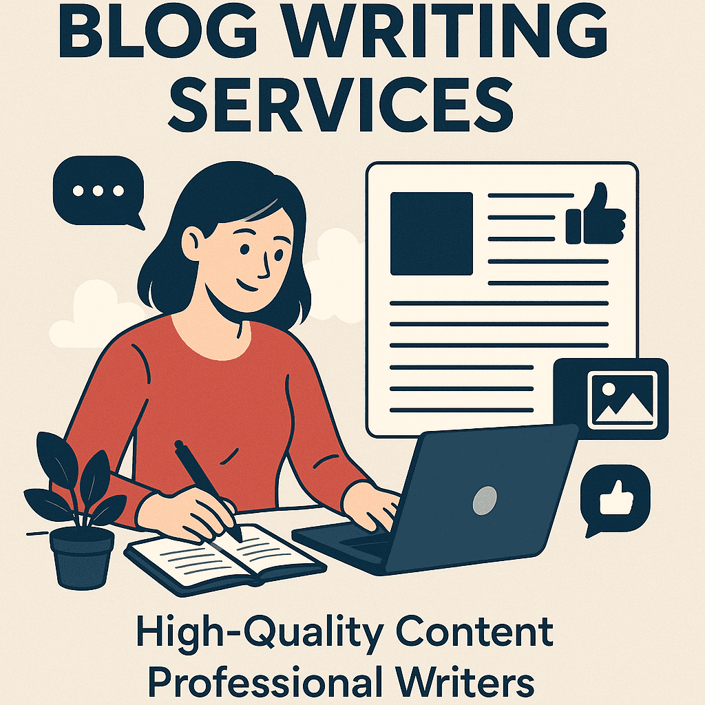 Blog writing services with SEO strategy and human-written content