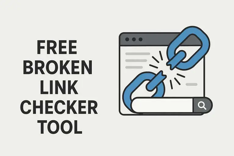 Broken Link Checker Tool scanning a website for dead links